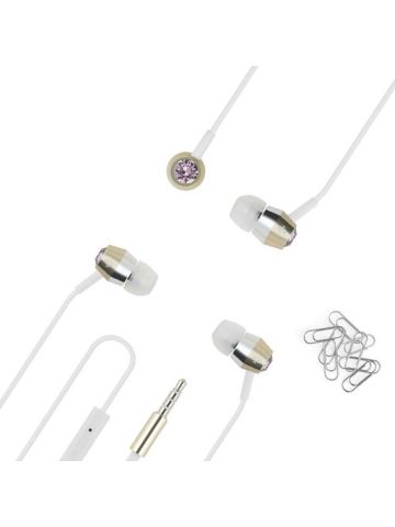 Kate Spade New York Earbuds Crystal Vintage Gold