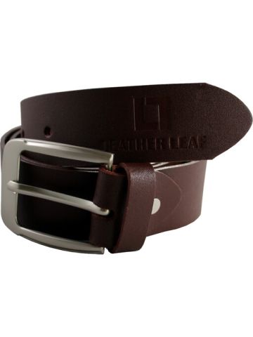 Genuine Cow Through Leather Belt-Brown