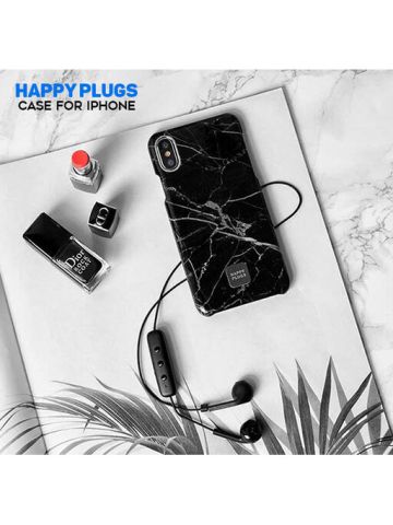 Happy Plugs Slim Case For iPhone Xs Max - Black Marble