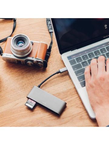 Moshi USB-C Multimedia Adapter, HDMI, USB, SD Card Reader