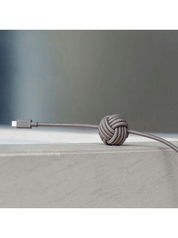 Native Union Night Cable Durable Lightning to USB Charging Cable with Weighted Knot for iPhone/iPad