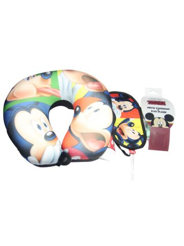 Disney Mickey NeckRoll & Eyemask NREM-05, 28 X 28 Cm