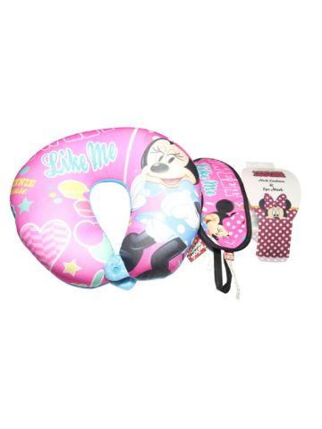 Disney Minnie NeckRoll & Eyemask NREM-13, 28 X 28 Cm
