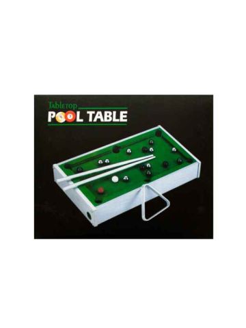 Bulk Buys OD797 Mini Tabletop Pool Table, Green, Silver