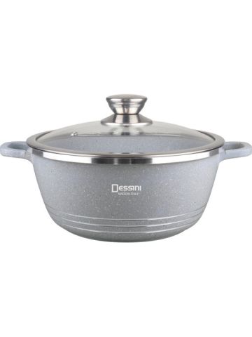 Dessini - Granite Cooking Pot Grey 32 centimeter