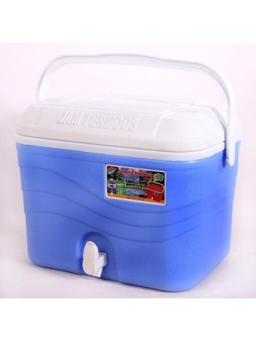 Cold Plastic Picnic Icebox for Outings and Holidays  Blue