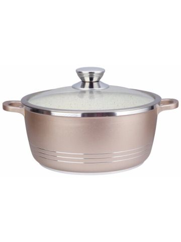 Dessini Granite Cooking Pot 36 Cm Silver Pink
