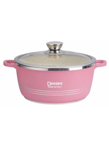 Dessini Granite Cooking Pot 36 Cm Light Pink