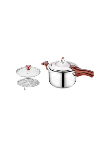 Dessini Stainless Steel Pressure Cooker, Long Handle