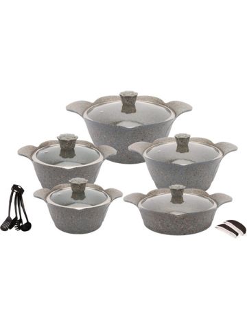 Dessini Granite Aluminium Cookware Set 17 Pcs Model 4004