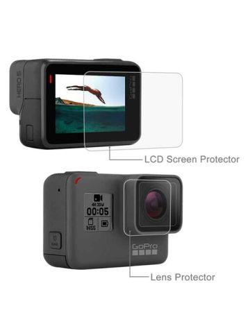 Puluz For Go Pro Hero5 Toughened Glass Lens + Lcd Dispaly Screen Protector