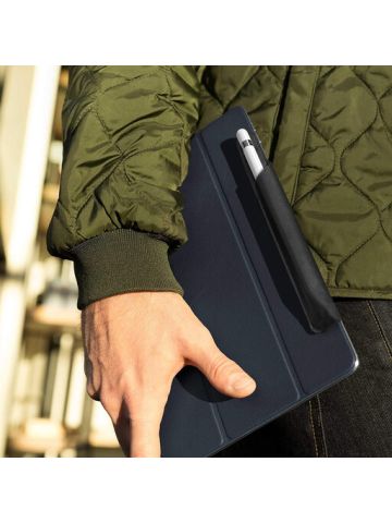 Twelve South Apple Pencil Snap Magnetic Leather Case Black