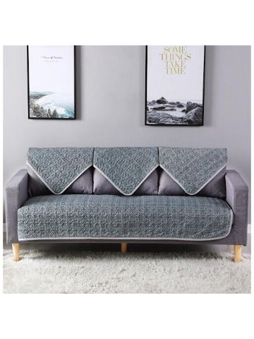 Two Seater Reversible Sofa Cover, 3 Pieces Set, FlowerDesign