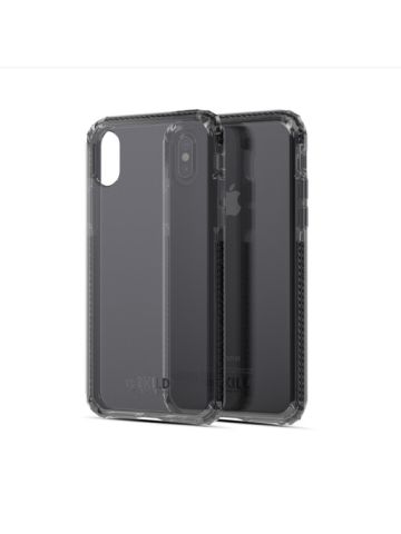 SO SKILD iPhone XS/X Defend Heavy Impact Case and Smokey Grey Tempered Glass Screen Protector