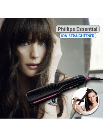 Phillips Essential Care Ceramic Ion Boost Straightener -Black