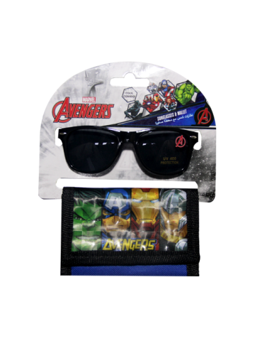 Marvel Avengers Sunglass With  Wallet-Black SGW-001