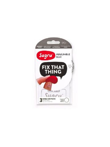 Sugru Mouldable Adhesive Glue 3 In 1 Pack White - SWHT3