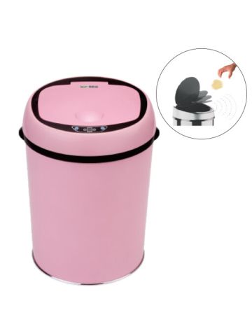 Auto Sensor Dustbin With Automatic Opening System Pink 9 liter