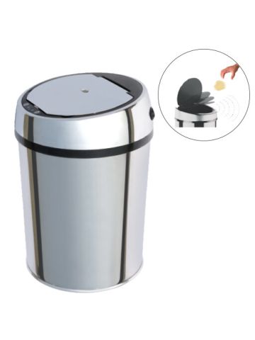 Auto Sensor Dustbin With Automatic Opening System Silver 9 liter