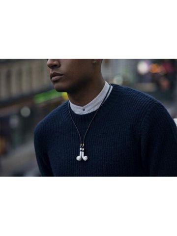 Tapper - Leather Strap For Airpods White