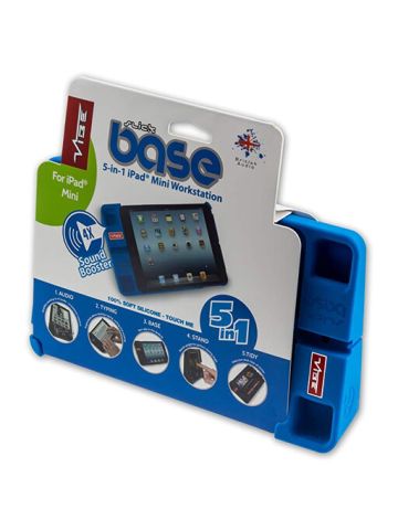 Vibe Slick Passive Cover Amplifier Base For iPad Mini, Blue