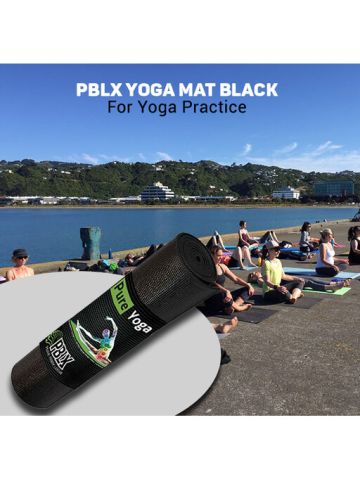 PBLX Yoga Mat Black With Airy Cushioning Ideal For Yoga Practice