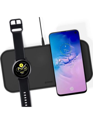 ZENS Dual 10 Watt Aluminum Wireless Charging Pad